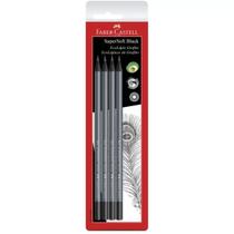 Lápis Grafite Redondo Black EcoLápis SuperSoft Faber Castell com 4 unidades