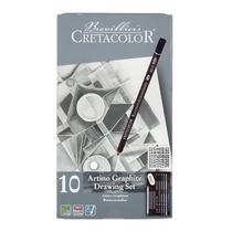 Lápis Graphite Artini Drawing Set Cretacolor 10 Peças
