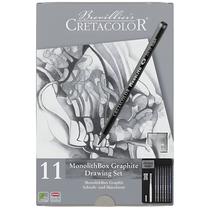 Lápis Graphite Monolith Box Drawing Set Cretacolor 11 Peças