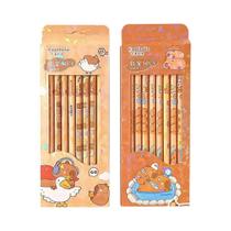 Lápis HB Capybara 8 Peças Desenho De Cartoon Para Escrita E Desenho Material Escolar E De Escritório