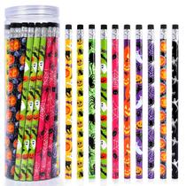 Lápis HINZER Halloween 50 peças de madeira colorida com borrachas