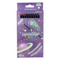 Lápis Infinito Colorido Linha Saturno Newpen com 12 Unidades Lápis Infinito Colorido Linha Saturno Newpen com 12 Unidades