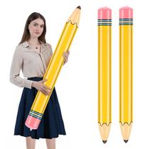 Lápis inflável Dalycro Giant Blow Up 110 cm, 2 unidades, amarelo