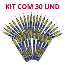 Lápis Irwin Azul Para Marceneiro Pedreiro Obra kit com 30