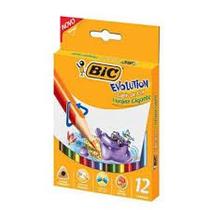 Lápis Jumbo Gigante Triangular Para Colorir Com Mais Conforto 12 Cores Bic