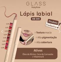 Lápis labial linha glass ruby rose cor LL07