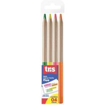 Lápis marca texto fluorescente 4 cores 604350 Tris Lápis marca texto fluorescente 4 cores 604350 Tris