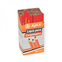 Lápis Marceneiro Carpinteiro De 17,5 Cm Kit Com 72 Unidades - AJAX
