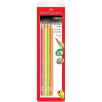 Lápis Max Redondo Neon com 04 Unidades Faber Castell