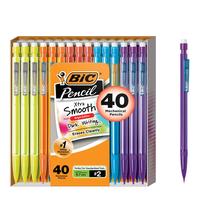 Lápis mecânico BIC Xtra Smooth 0,7 mm de ponto médio, pacote com 40 Lápis mecânico BIC Xtra Smooth 0,7 mm de ponto médio, pacote com 40