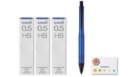 Lápis Mecânico Mitsubishi Uni Kuru Toga 0,5 mm Conjunto Azul Marinho Lápis Mecânico Mitsubishi Uni Kuru Toga 0,5 mm Conjunto Azul Marinho