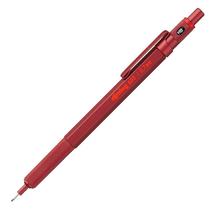 Lápis mecânico Rotring 600 HB 0,7 mm, corpo todo em metal vermelho