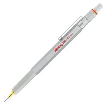 Lápis mecânico RotRing 800, barril de metal prateado de 0,7 mm