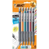 Lápis mecânicos BIC Xtra Comfort Fine Point 0,5 mm, pacote com 6