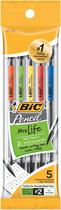 Lápis mecânicos BIC Xtra-Smooth com borrachas de 0,7 mm, pacote com 5 Lápis mecânicos BIC Xtra-Smooth com borrachas de 0,7 mm, pacote com 5