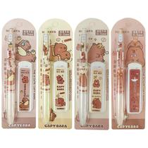 Lápis mecânicos MOZXIRZ de 0,5 mm com recargas Capybara, conjunto de 4 peças