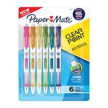 Lápis mecânicos Paper Mate Clearpoint 0,7 mm HB 2, pacote com 6 Lápis mecânicos Paper Mate Clearpoint 0,7 mm HB 2, pacote com 6