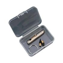 Lápis Mini Apagável De Liga De Titânio, Caneta Portátil Com Pingente De Chave, Caneta De Bolso Com 2