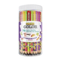 Lápis Multicolor Grafite Comidinhas - Embalagem com 72 Unidades