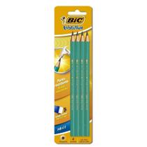 Lápis Nº 2HB Sextavado Evolution 4 Unidades Bic Ponta Resistente