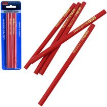 Lapis para carpinteiro profissional com 6 peças 17.5cm na cartela