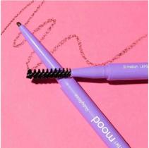 Lápis para Sobrancelhas 2x1 Ponta Fina HB-521 Ruby Rose - Alta Precisão