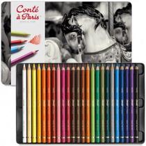 Lápis Pastel Seco Conté à Paris 24 Cores