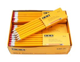 Lápis Pré-Afiados SKKSTATIONERY com Borracha - 144 Unidades por Caixa