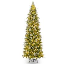 Lápis pré-iluminado Goplus para árvores de Natal de 2,7 m com 1228 pontas e 470 LED