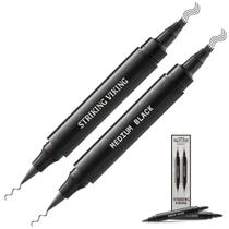Lápis Preenchedor de Barba Striking Viking Medium Black, 2 Unidades