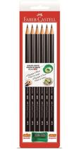 Lápis Preto 1205 Com Apontador N.2B Faber-Castell Com 06