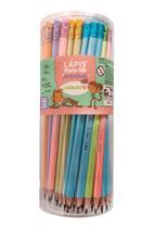 Lápis Preto Decorado Perolado C/ 72 Un E Borracha Na Ponta Lápis Preto Decorado Perolado C/ 72 Un E Borracha Na Ponta