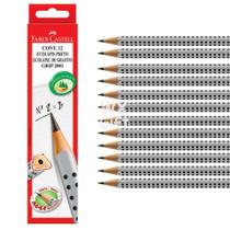 Lápis Preto Ecolápis Grafite Grip N2=B Com 12 Unidades - Faber Castell / WX Gift