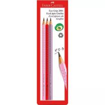 Lápis Preto Ecolápis Grip 2001 Blist SM/2001CRA Faber-Castell - 3 unidades