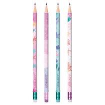 Lápis Preto Grafite Hb Estampado Fundo Do Mar C/Borracha Leo&Leo