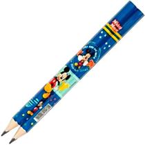 Lápis preto grafite Jumbo Molin Disney Mickey Azul 2 Unid