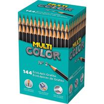 Lápis Preto Grafite N2 Ecolápis Multi Color caixa com 144 unidades