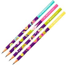 Lápis Preto grafite Nº2 Faber-Castell Candy Party 4 unidades