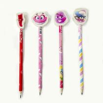 Lápis Preto HB com Borracha Decorada - Balas Fini