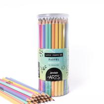 Lápis Preto HB Nº 2 Resina Estampado Pastel - Pote com 72 unidades - Jandaia Arts