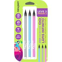 Lápis Preto Infinito HB Basic 3 cores Leve 3 Pague 2 Newpen Lápis Preto Infinito HB Basic 3 cores Leve 3 Pague 2 Newpen