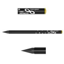 Lápis Preto Infinito HB2 Com Diamante na Ponta NEWPEN Diamante Amarelo