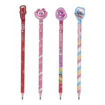 Lapis preto leo & leo com borracha 04 unidades - fini