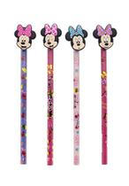 Lápis Preto N2 Minnie Com Ponteira Molin