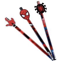 Lápis Preto N2 Spiderman Com Ponteira Molin
