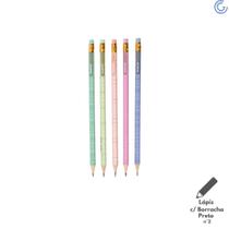 Lapis Preto Nº 2 Hb C/ Borracha Love Grid - Molin Lapis Preto Nº 2 Hb C/ Borracha Love Grid - Molin