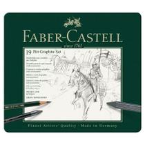 Lápis preto Pitt Grafite Médio com 19 unidades 112973 - Faber-Castell