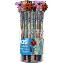 Lapis Preto Redondo Decorado CIS Abracadinhos 4 Modelos