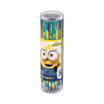 Lapis Preto Redondo Decorado Minions 2Cores Lapis Preto Redondo Decorado Minions 2Cores