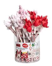 Lapis Preto Redondo Decorado Minnie C/ Borracha Ponteira